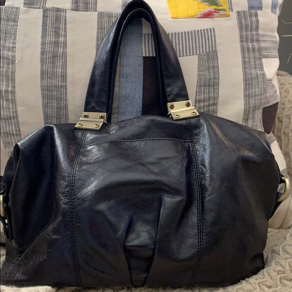 Hobo Derby Leather Satchel